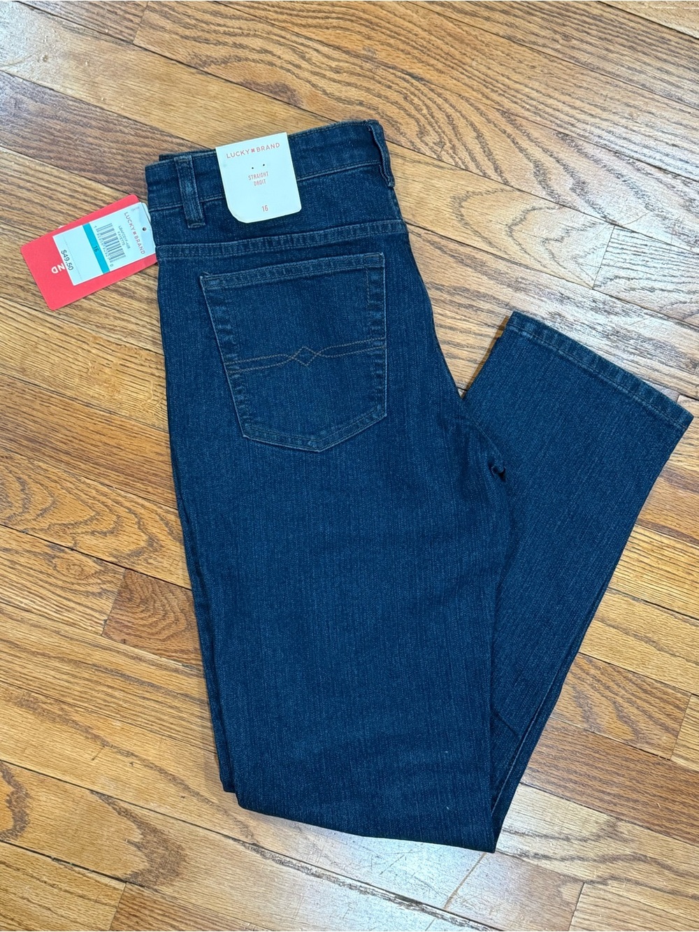 Lucky Brand Kids Boys Jeans Straight Fit Dark Wash Denim Jeans Boys Size 16